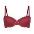 Lola Padded Underwired Bra, Red