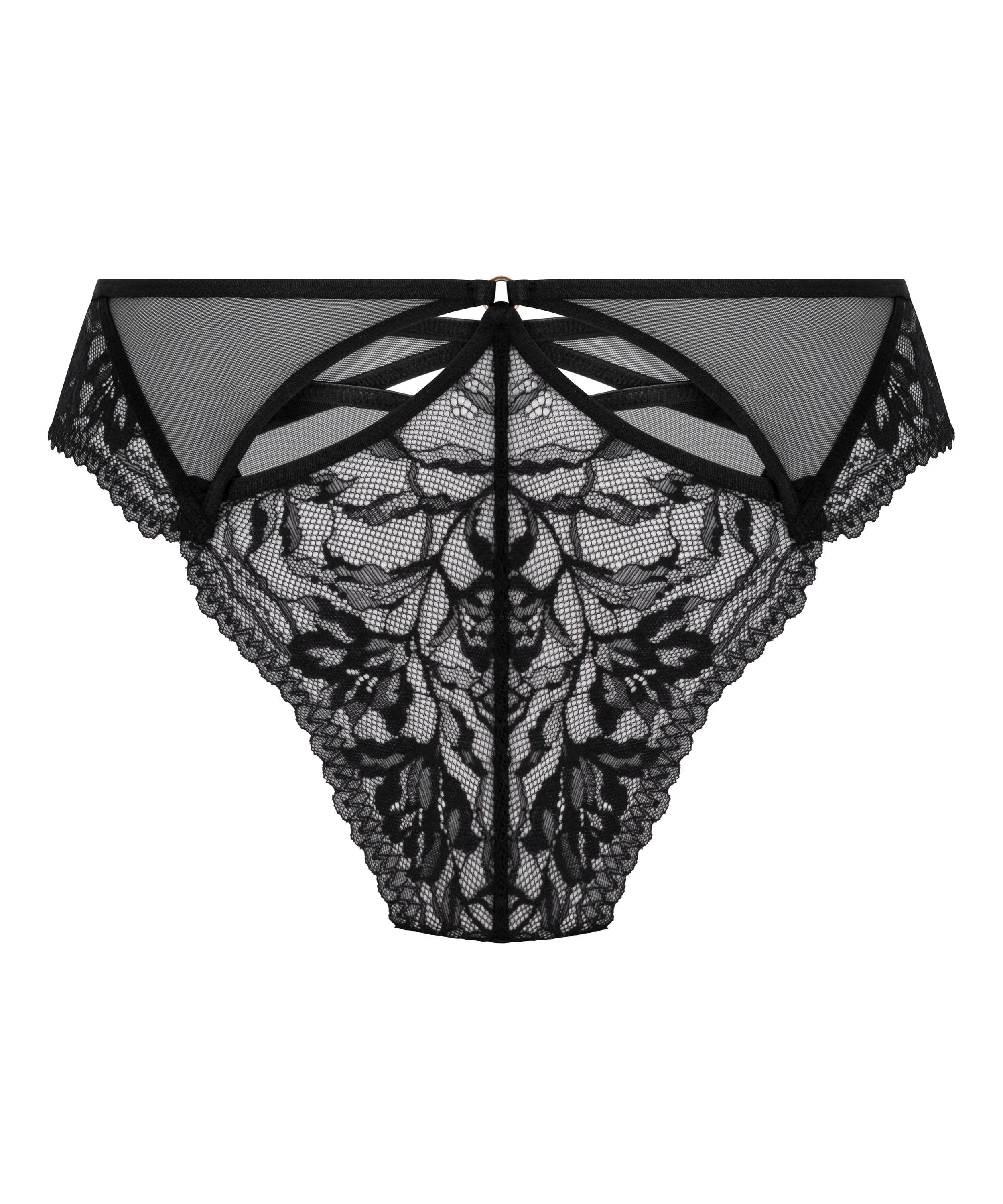 Amel Open Crotch Brazilian, Black, main