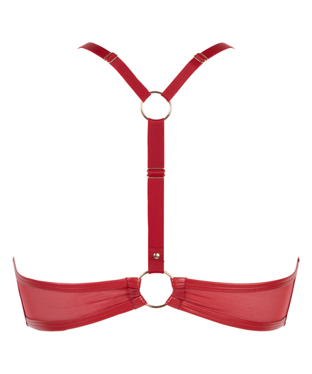 Faye Padded Underwired Push-Up Bra, Red