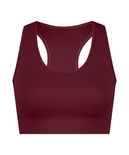 HKMX Seamless Sports Bra, Red
