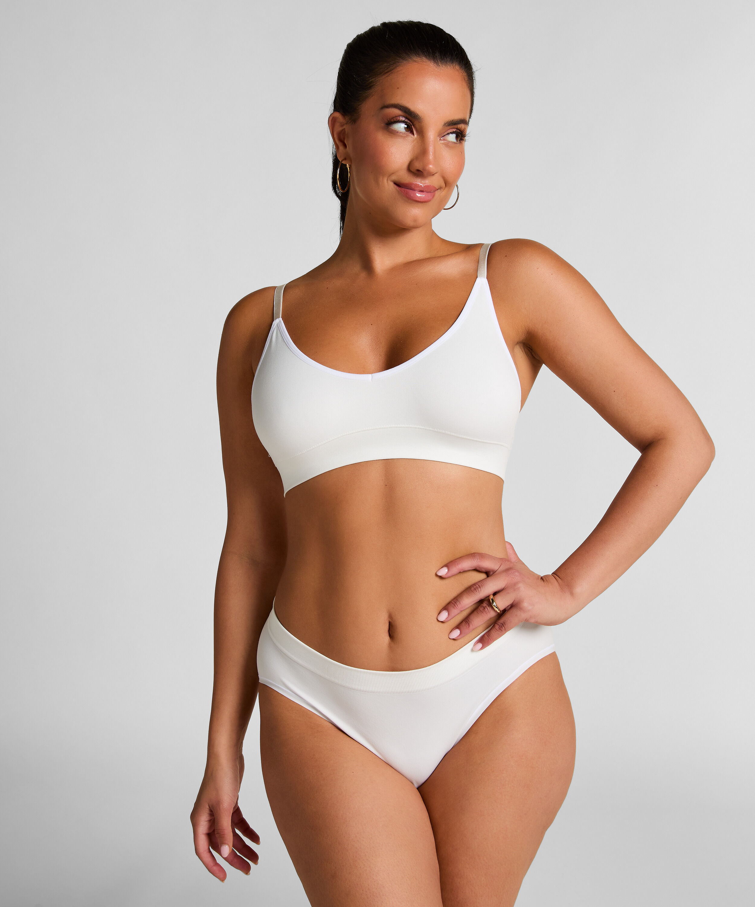 Dide Triangle Bralette, White