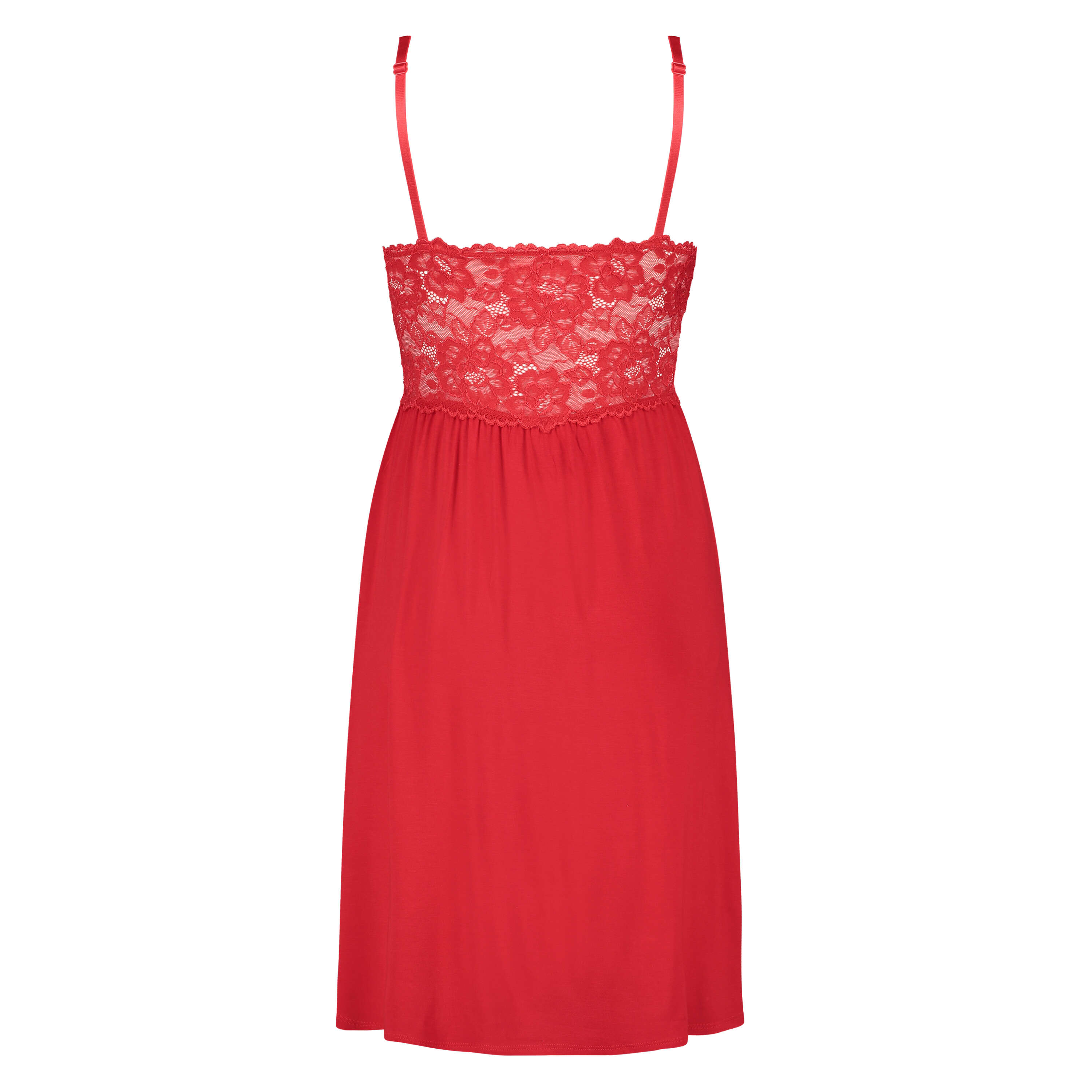 Nora Lace Slip Dress, Red, main