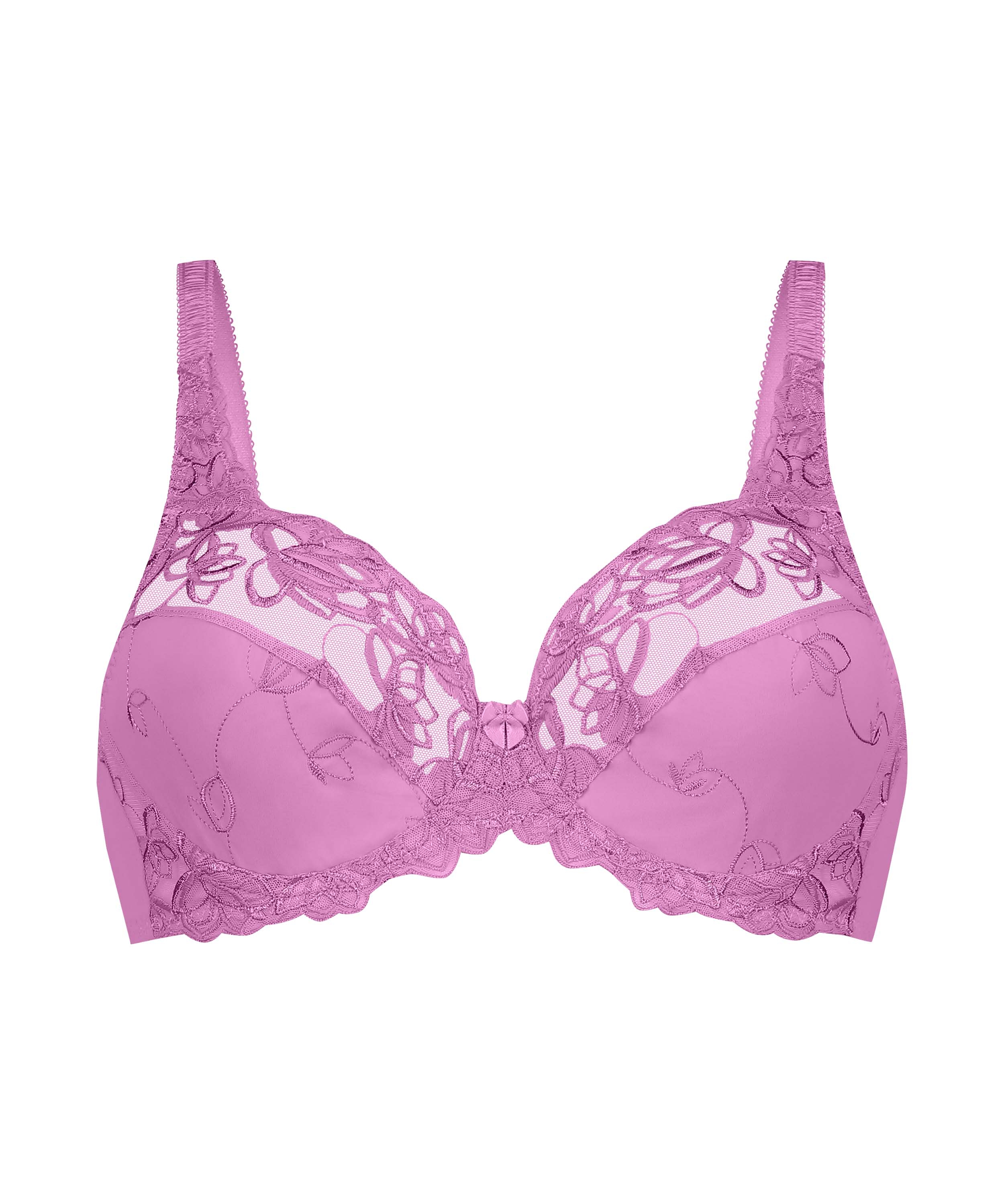 Diva Non-Padded Underwired Bra, Pink, main