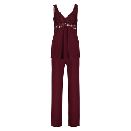Pyjamaset Modal lace, Red