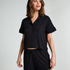 Essential Jersey Short-Sleeved Jacket, Black