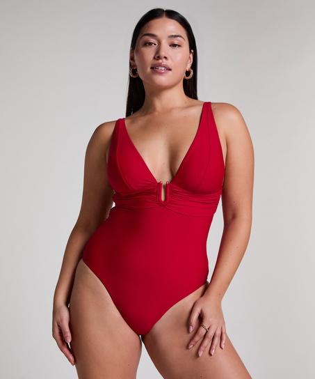 Luna Shaping Swimsuit, Red