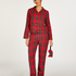 Twill Check Pyjama Set, Red
