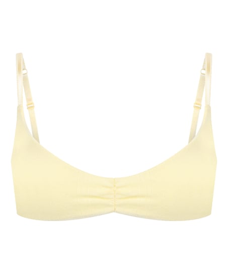 Pointelle Bralette, Yellow