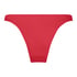 Luxe High-Leg Bikini Bottoms, Red