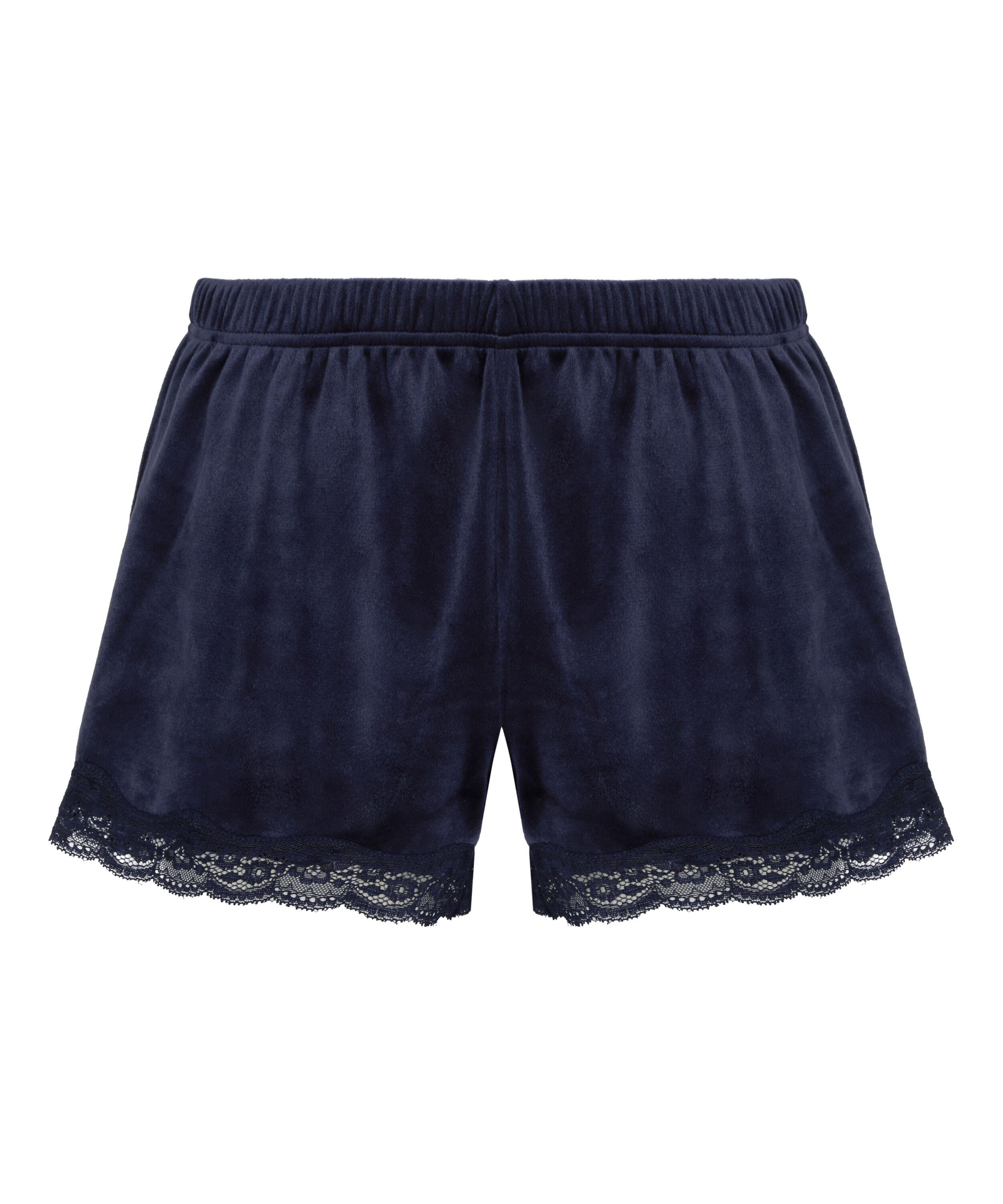 Short Velours Lace, Blue