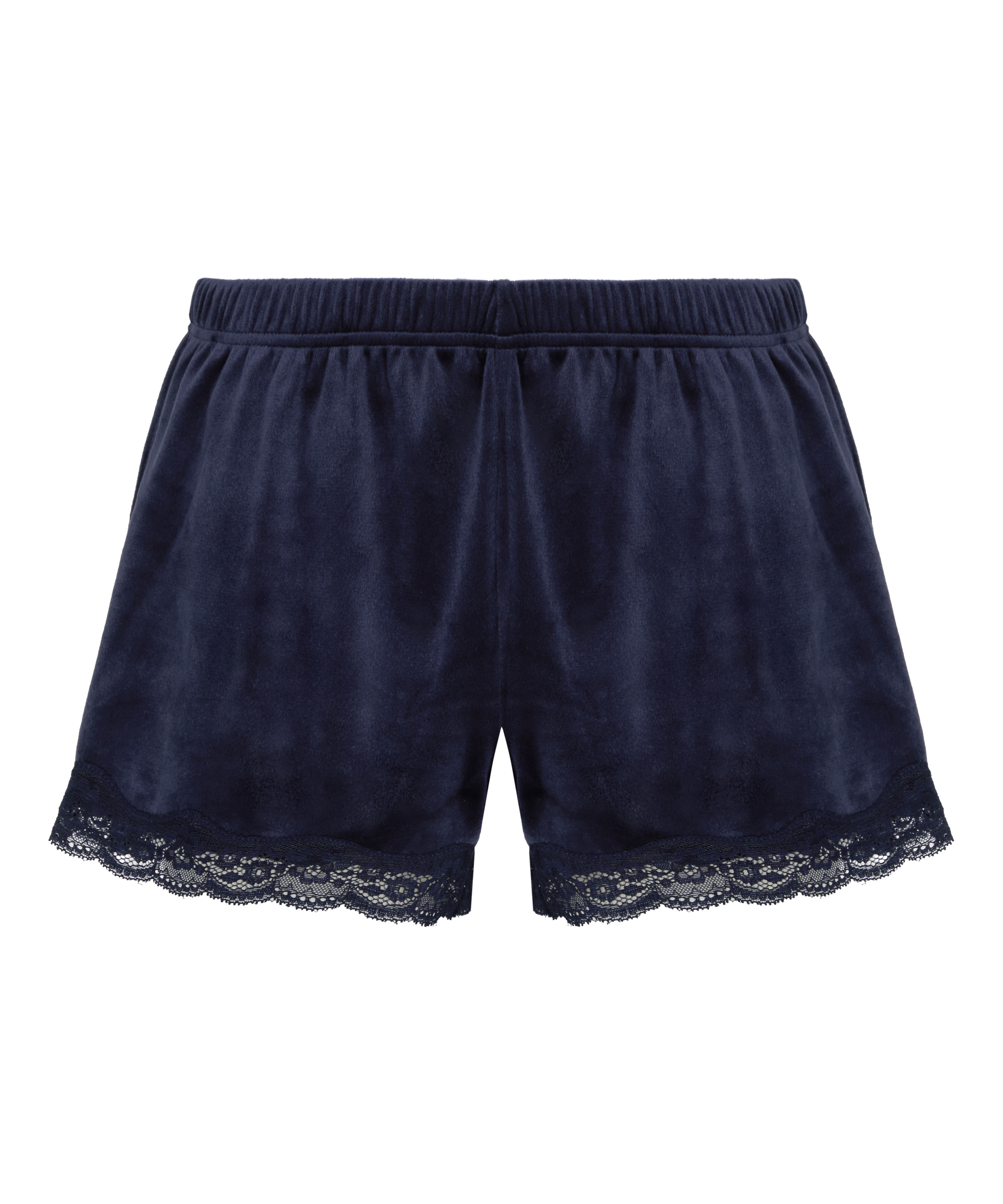 Short Velours Lace, Blue, main