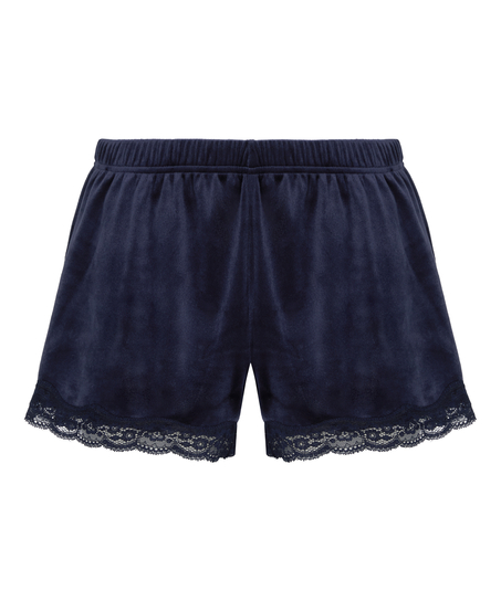 Short Velours Lace, Blue