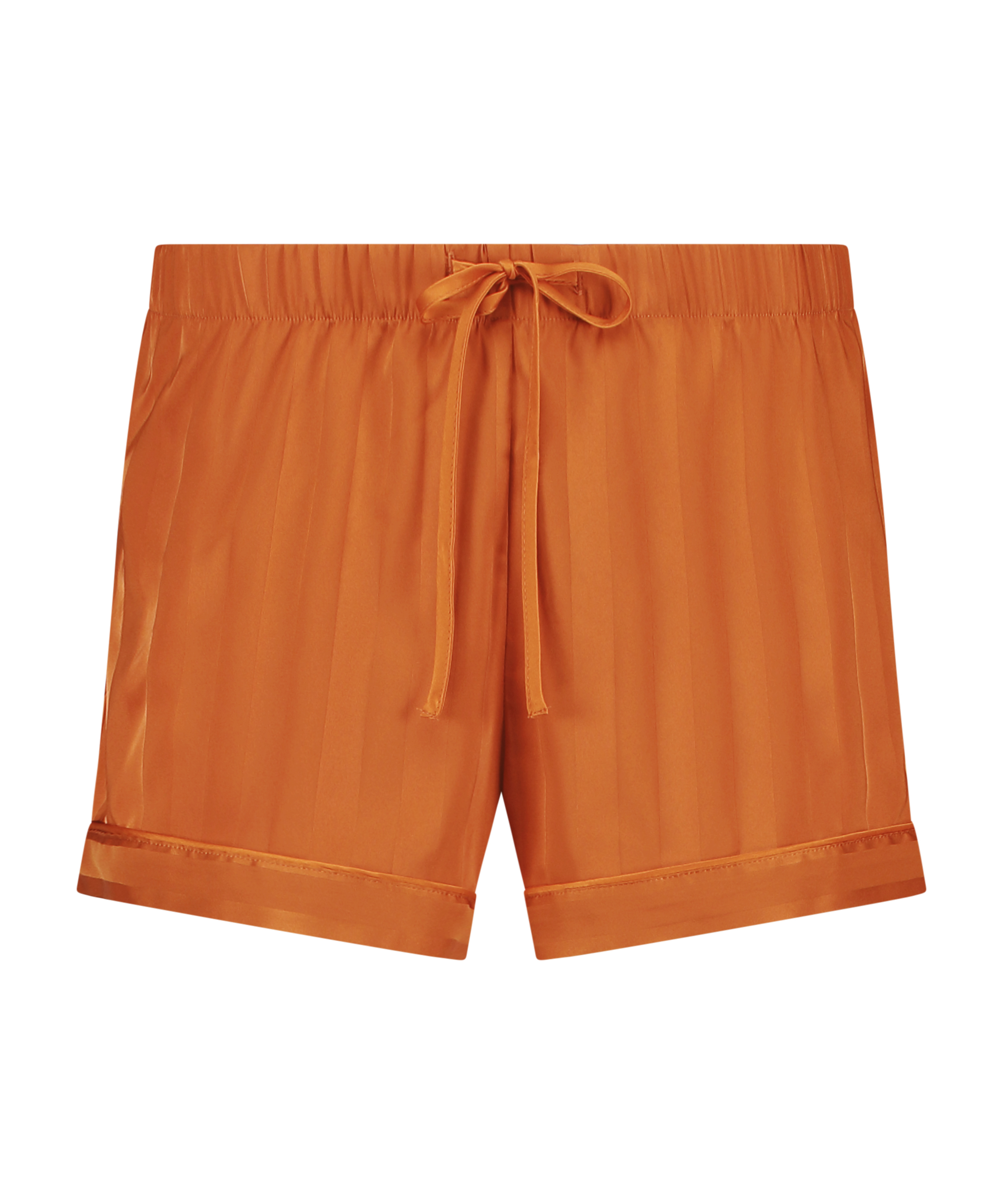 Satin pyjama shorts, Orange, main