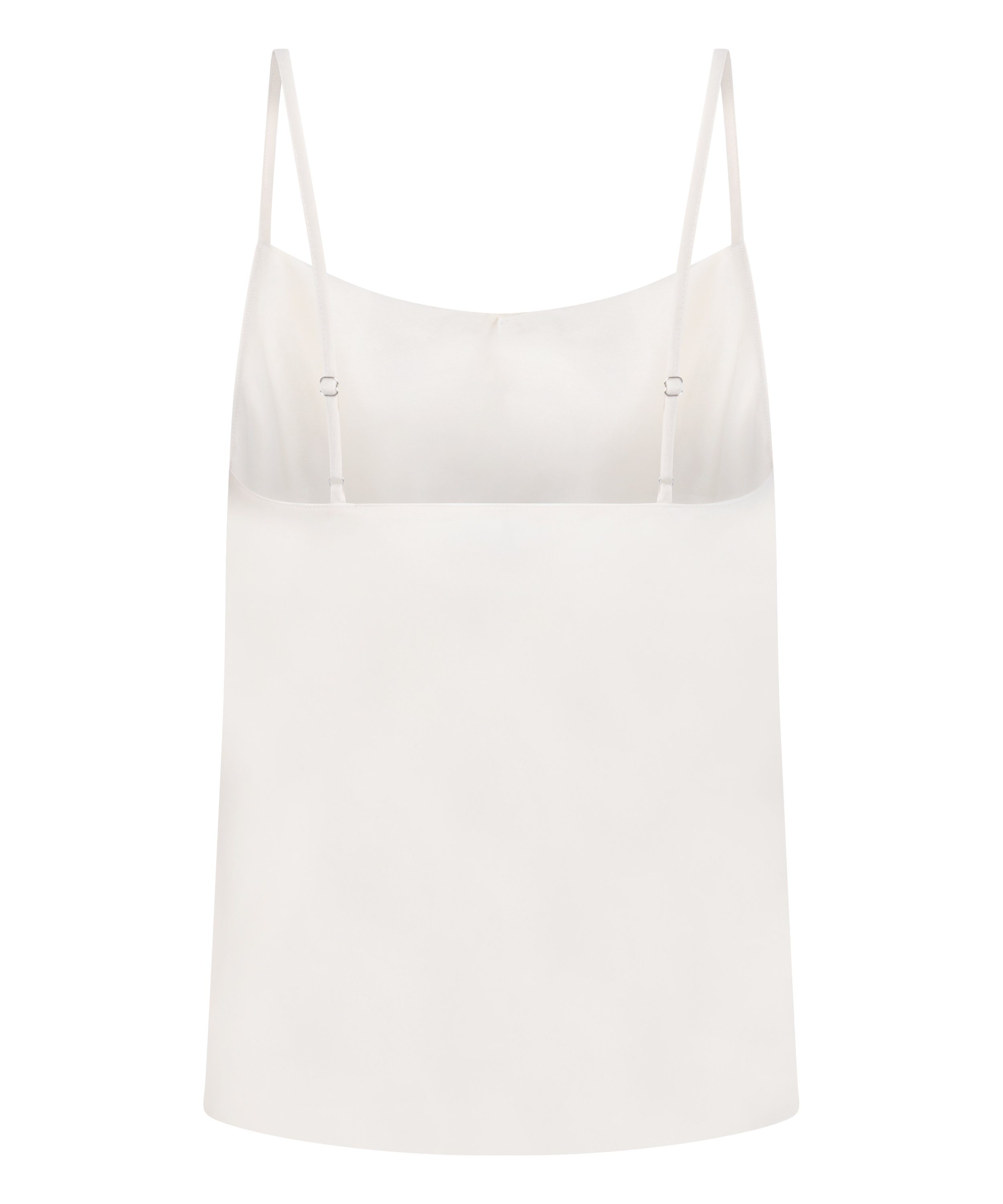 Cami Satin Minimal, White, main