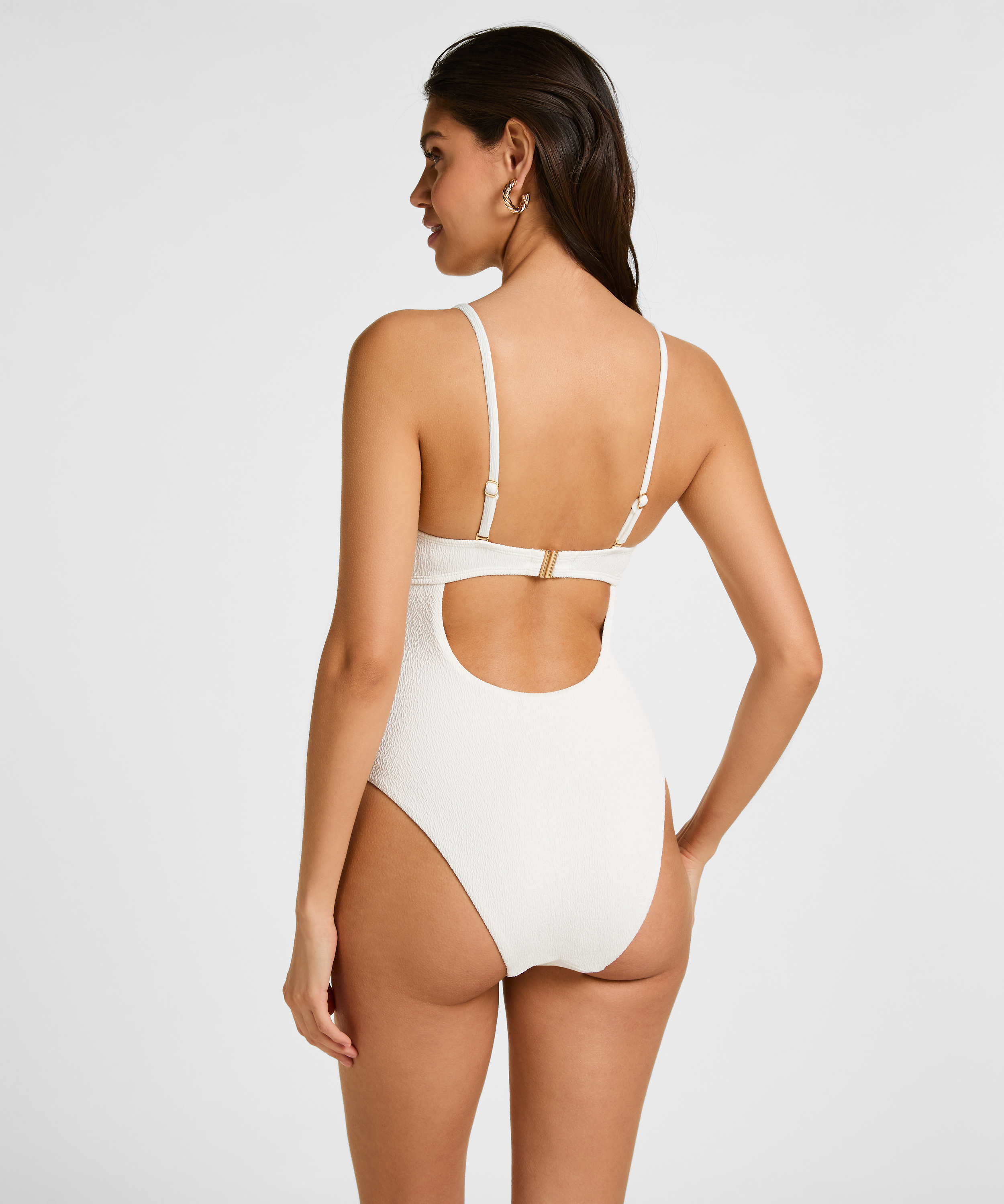 Bathingsuit Crinkle, White, main