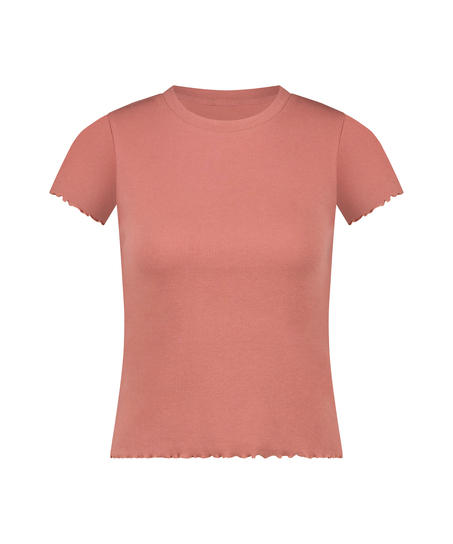 Short Sleeve Cotton Shirt, Pink