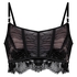 Cynthia Non-Padded Longline Underwired Bra, Black