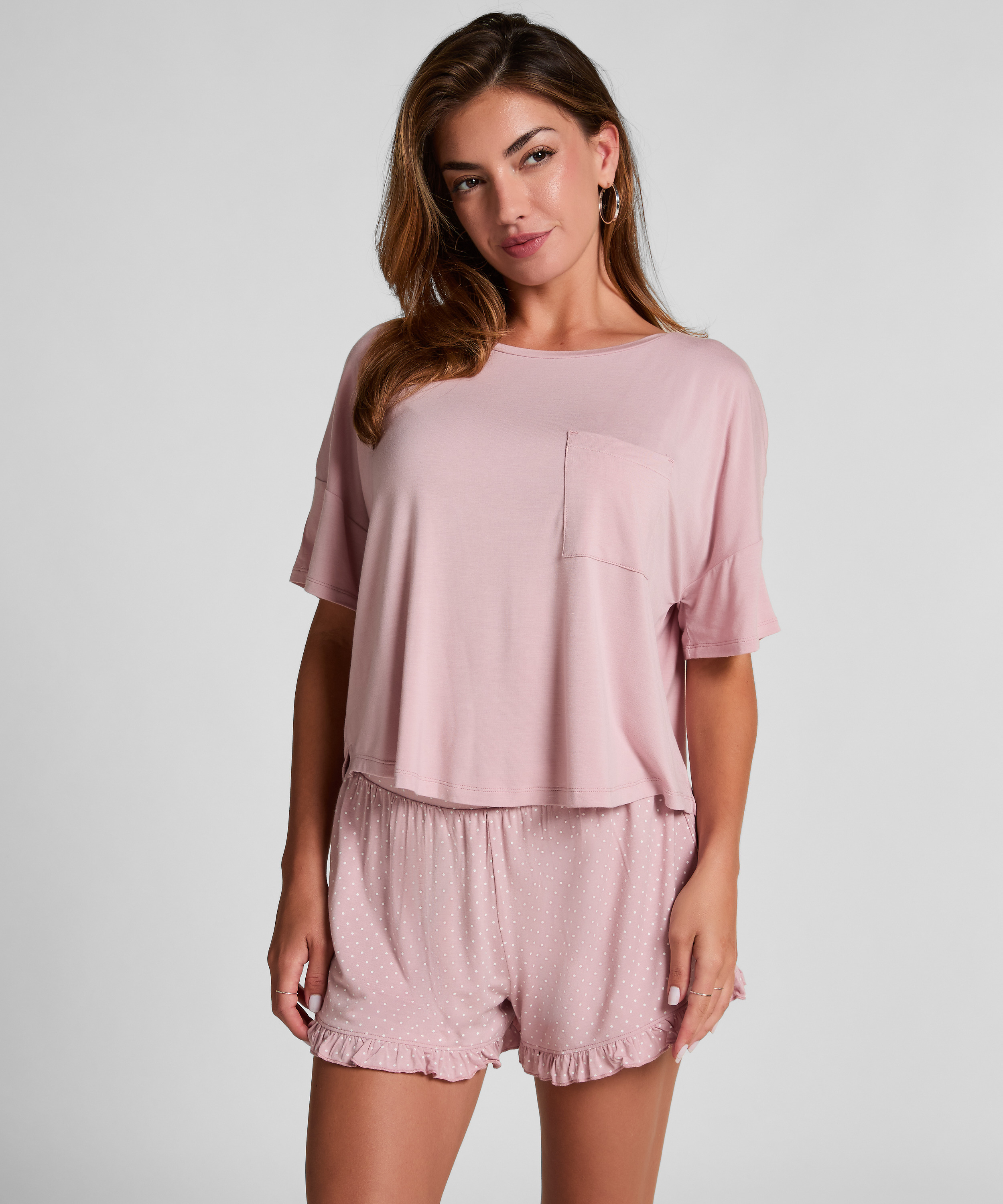 Jersey Pyjama Set, Pink, main
