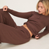 Top Pointelle, Brown