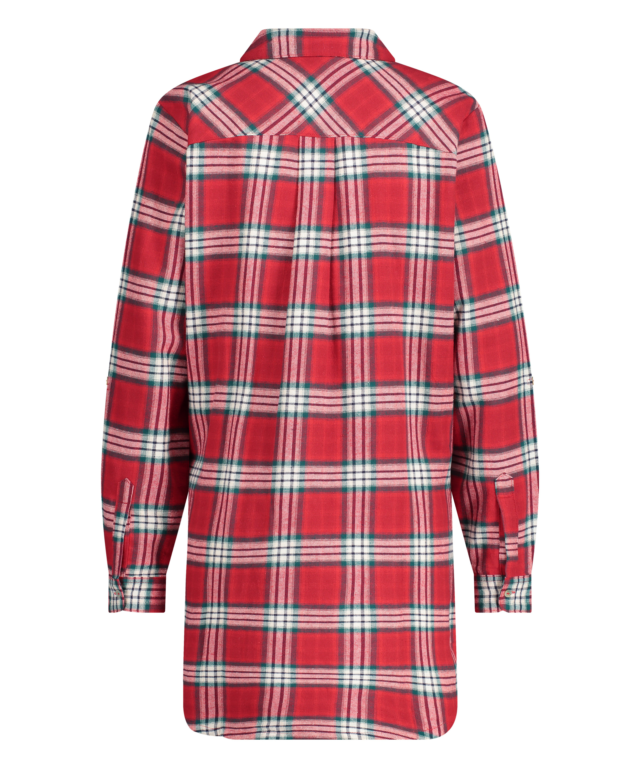 Boyfriend Check Nightshirt, Red, main