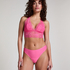 Lace Back Invisible Thong, Pink