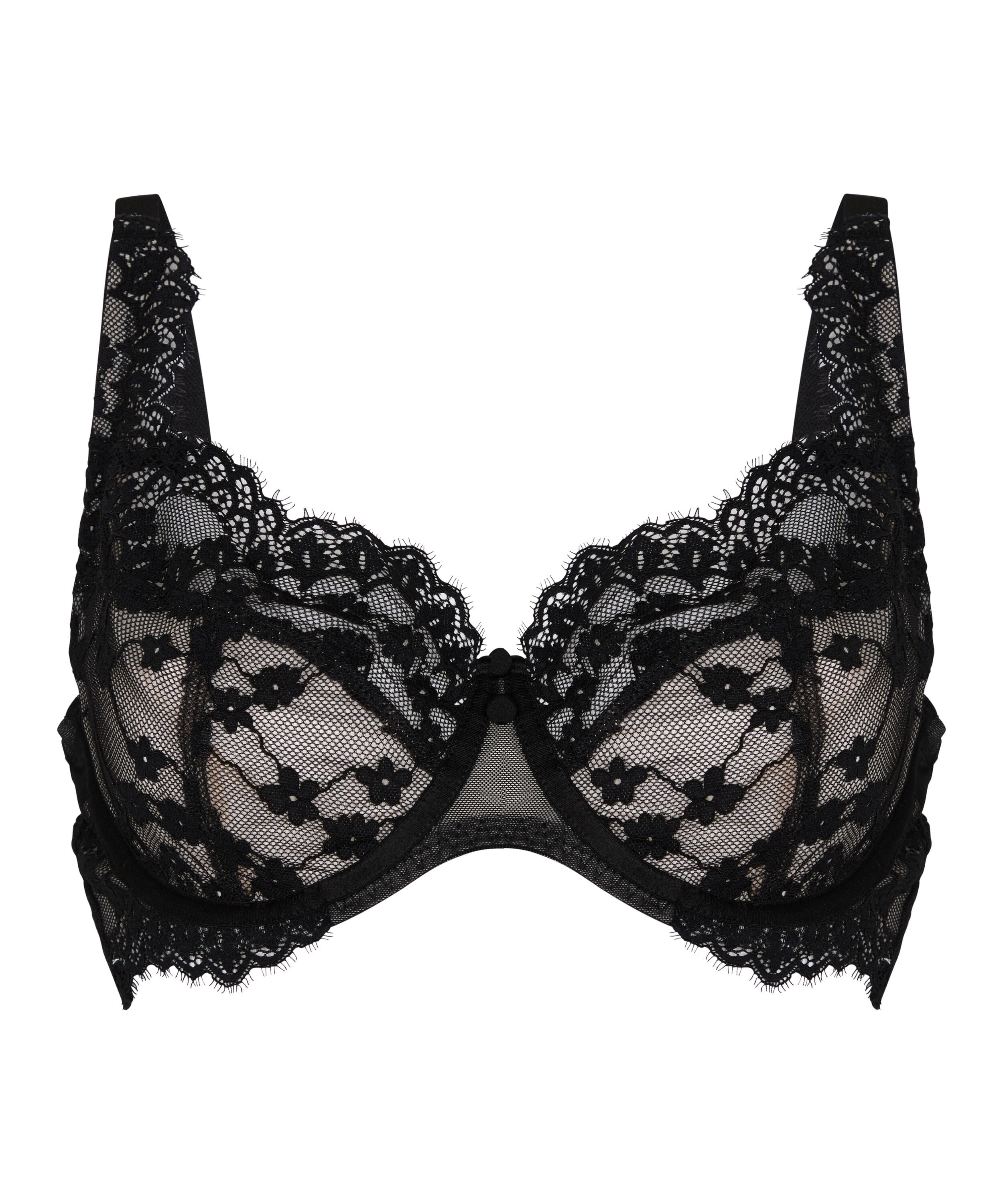 Daisy Non-Padded Underwired Bra, Black