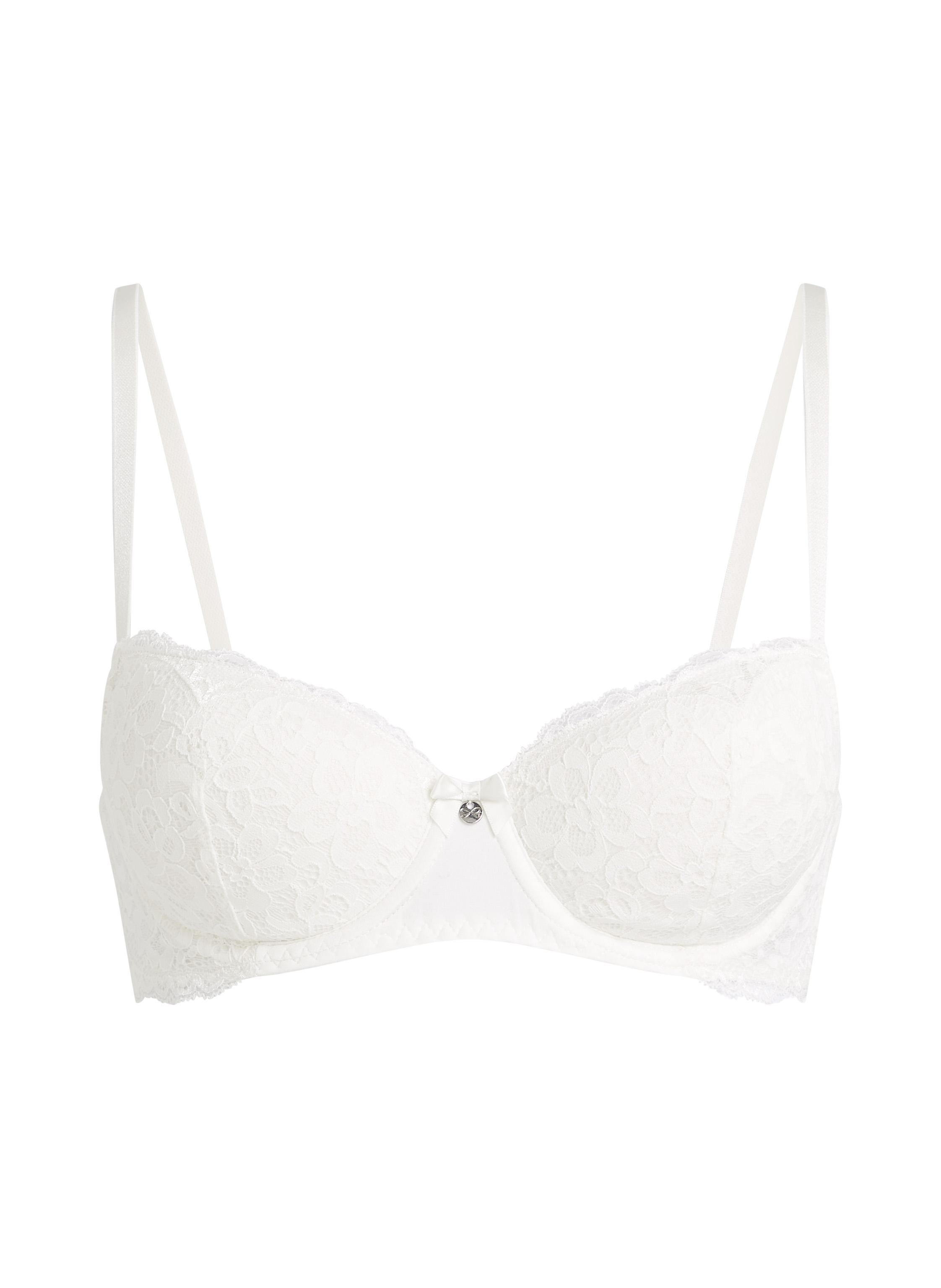 Marine Padded Underwired Bra, White, main