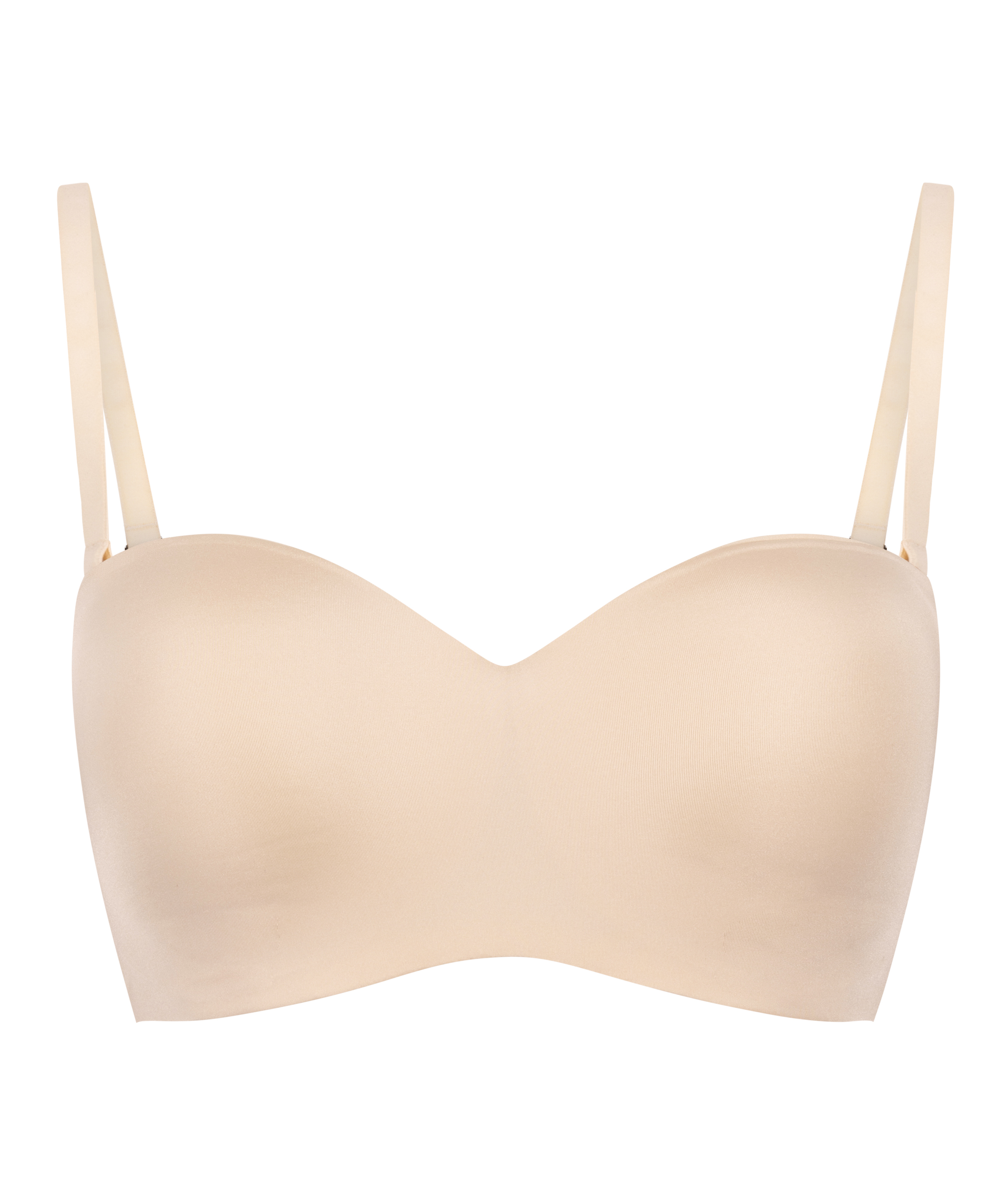 Smooth Padded Underwired Strapless Push-Up Bra, Beige, main