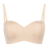 Smooth Padded Underwired Strapless Push-Up Bra, Beige