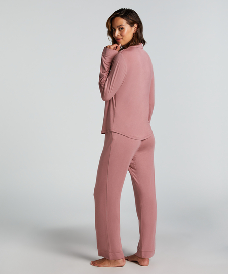 Essential Jersey Long-Sleeved Jacket, Pink