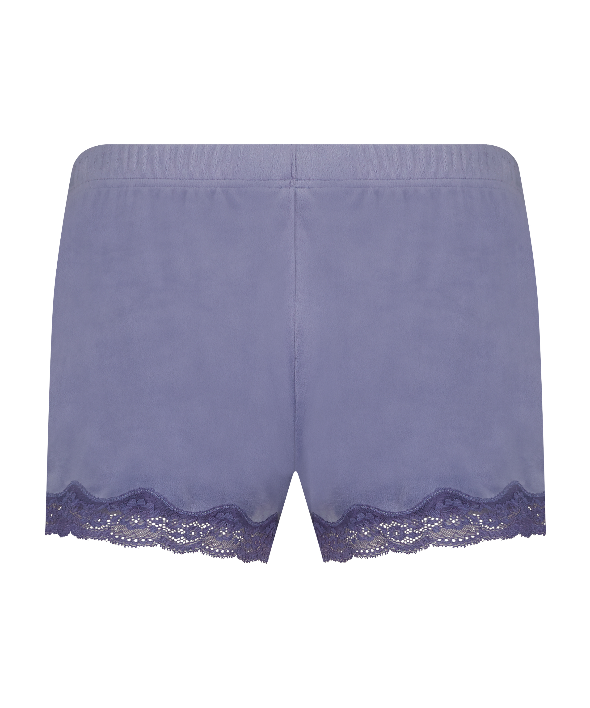 Velvet lace shorts, Purple, main