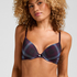 Plunge Padded Underwired Bra, Purple
