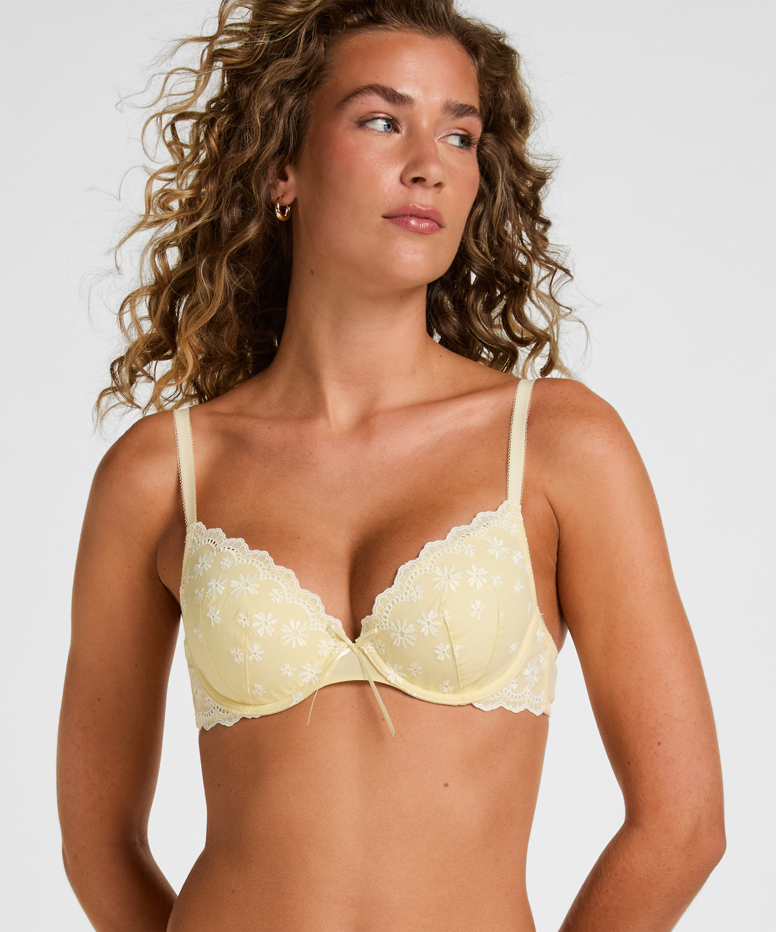 Padded Underwired Bra Gaia, Yellow, main