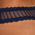 V-shaped Brazilian knickers mesh, Blue