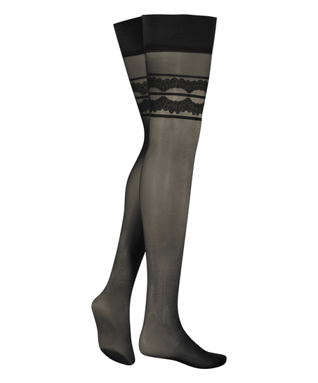 15 Denier Stockings Cleo, Black