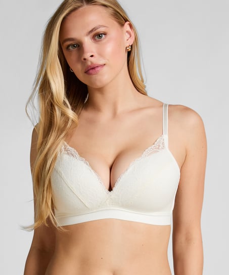 Sophie Padded Non-Underwired Bra, White