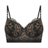 Lexi Padded Longline Underwired Bra, Black