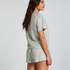 Linen Pyjama Shorts, Green