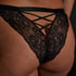 Catherine Open-Crotch Brazilian Knickers, Black