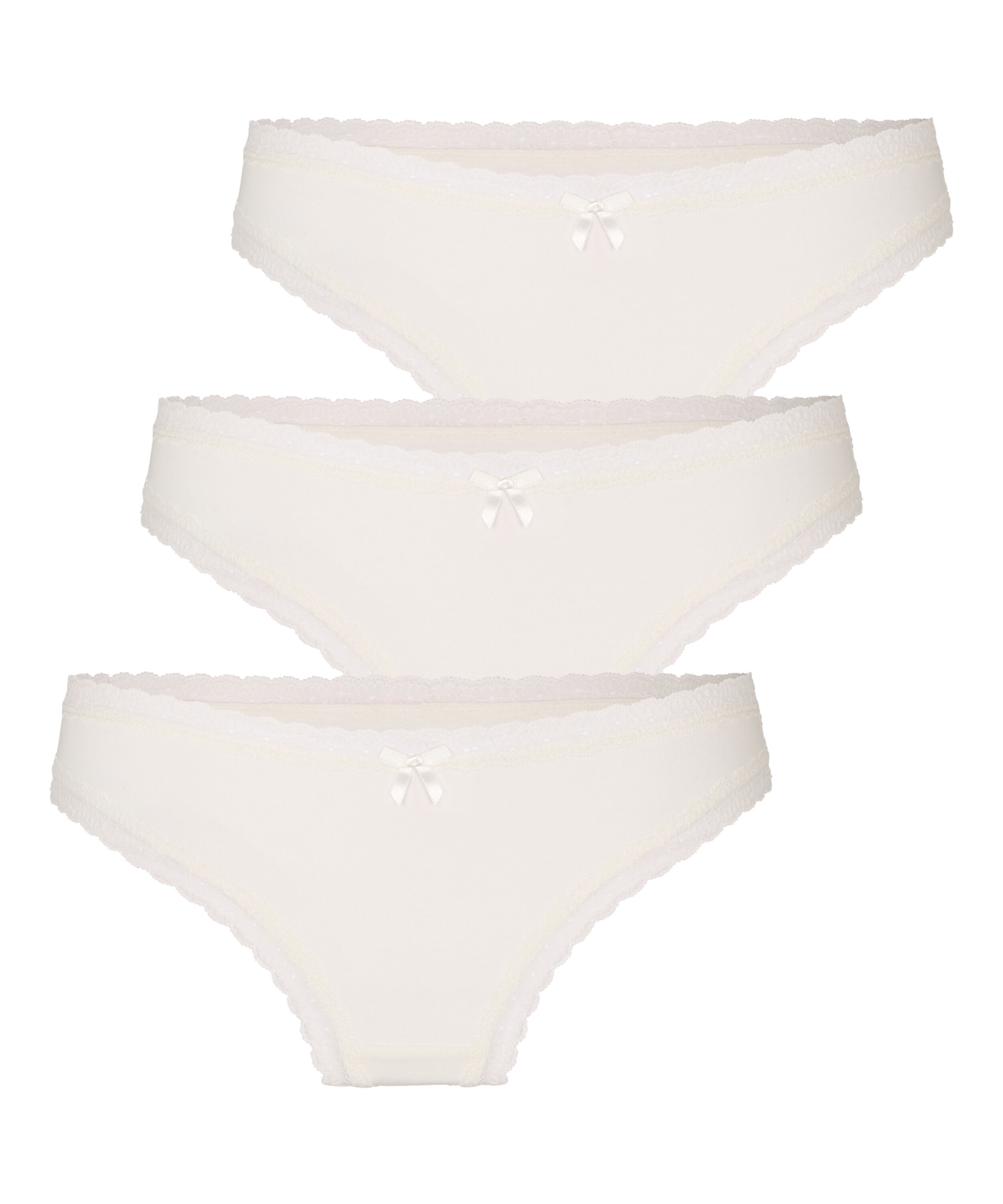 Multipack Cotton Thong, White
