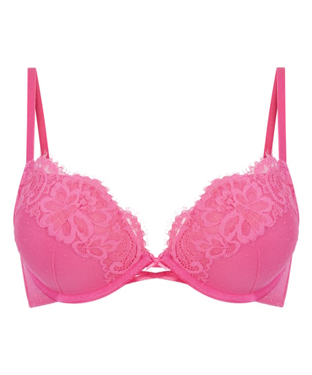 Harmony Padded Underwired Maximizer Bra, Pink