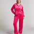 Velours Pyjama Pants, Pink