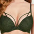 Daisy Padded Underwired Maximizer Bra, Green