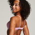 Plunge Padded Underwired Bra, Pink