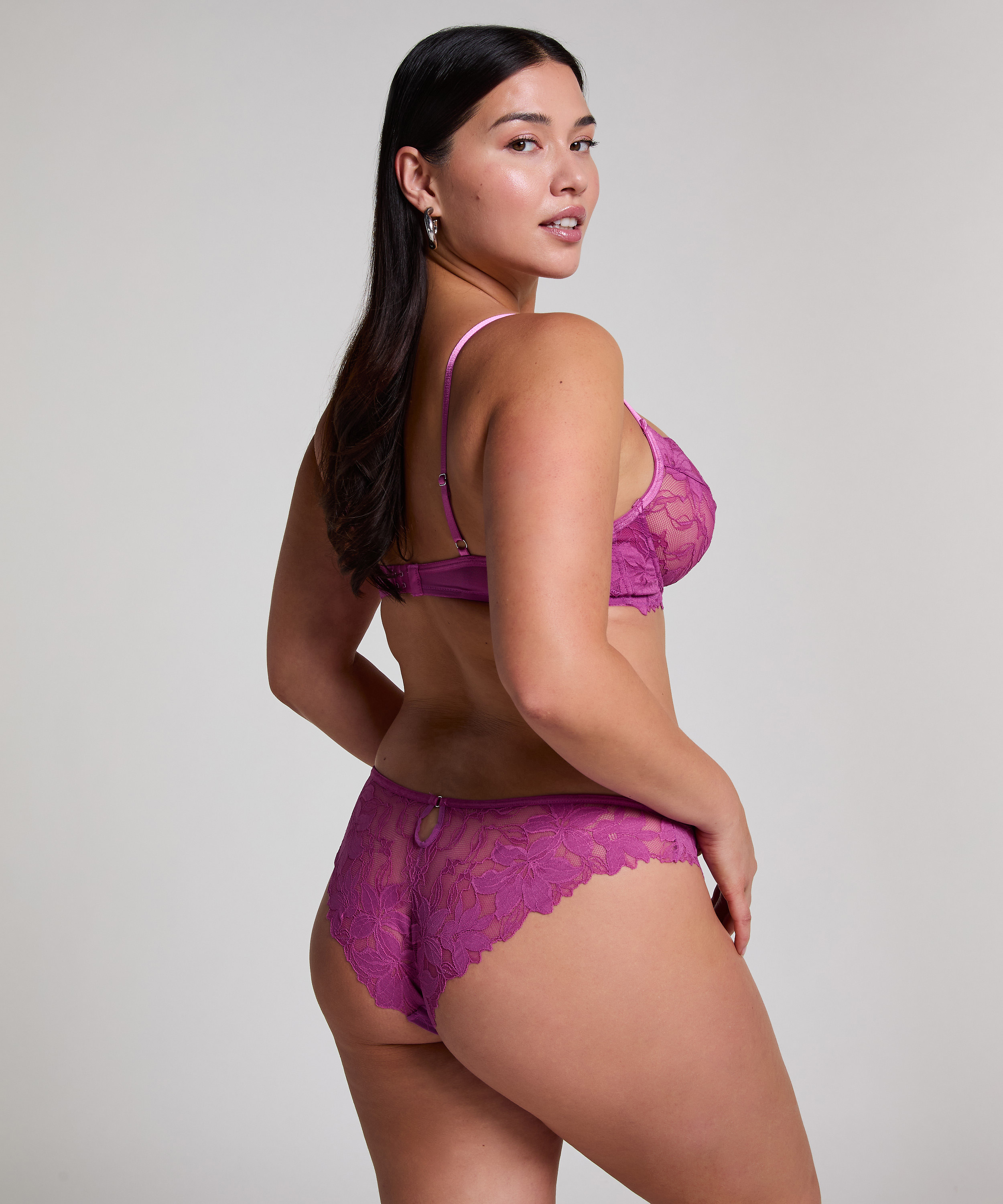 Ingrid Non-Padded Underwired Bra, Purple, main