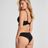 Jemima Padded Underwired Longline Push-Up Bra, Black