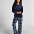 Velvet Pyjama Set, Blue