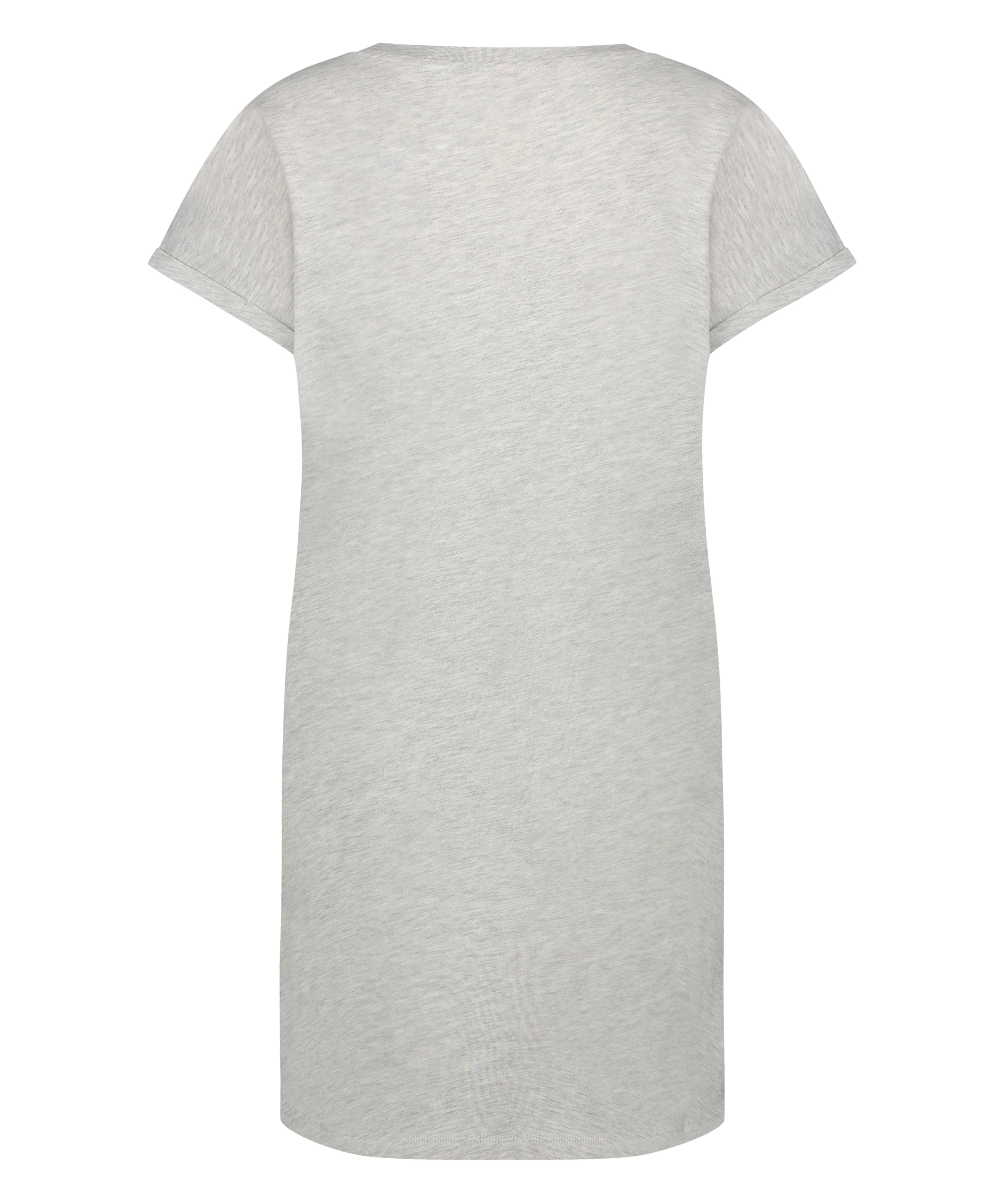 Round Neck Nightshirt, Gray, main