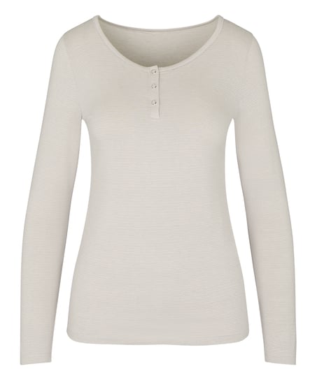 Pyjama Top Thin Stripe, Gray