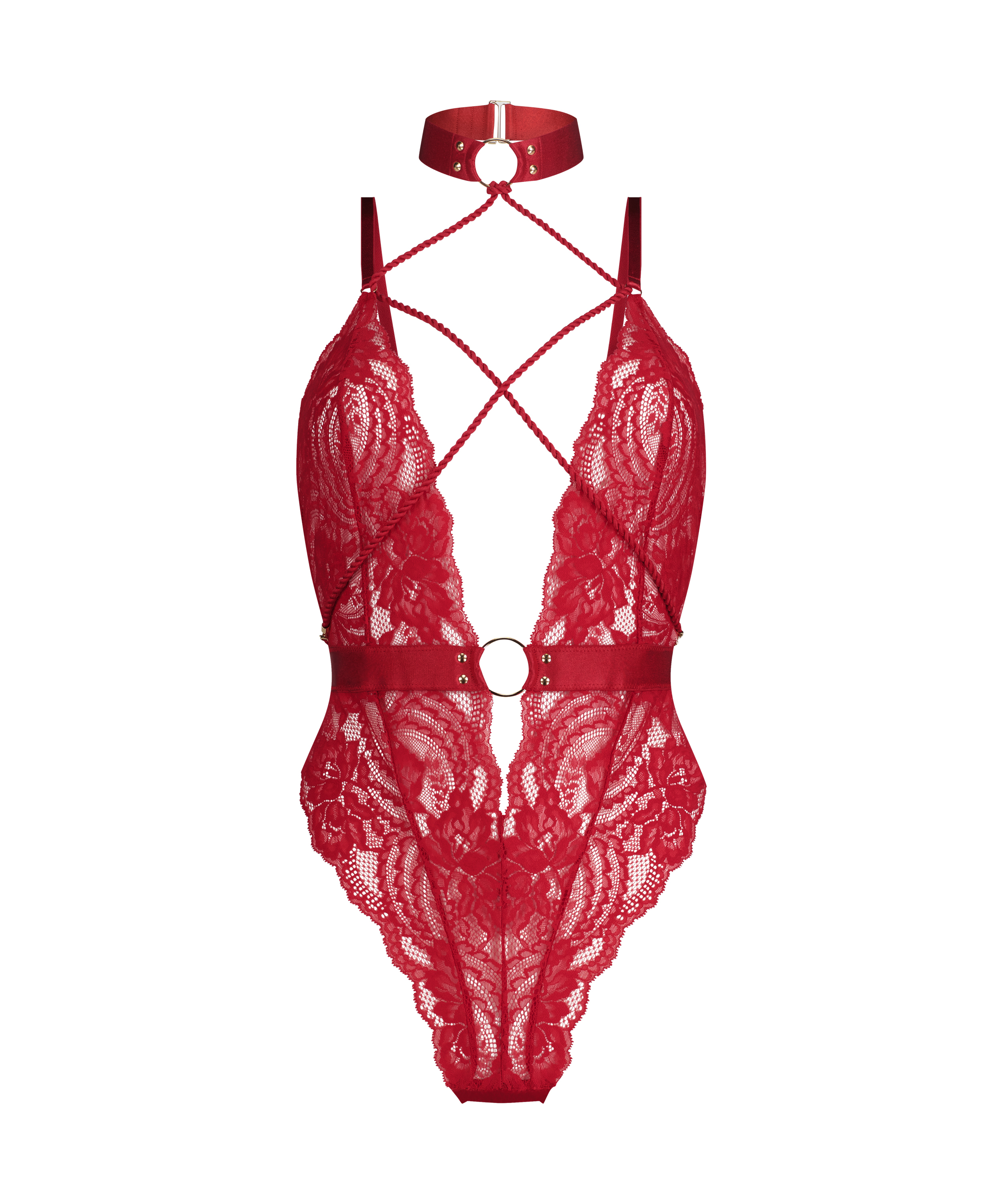 Private Brandy body open crotch, Red, main